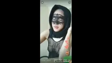 Ukhti Hijab Hitam Daster Cantik Live Kasur